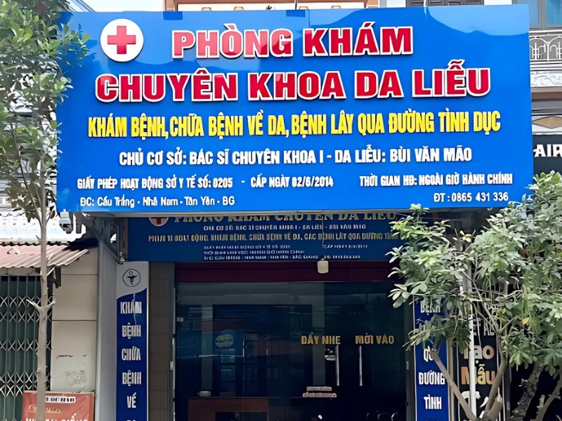 Phòng khám chuyên khoa da liễu của bác sĩ chuyên khoa I Bùi Văn Mão